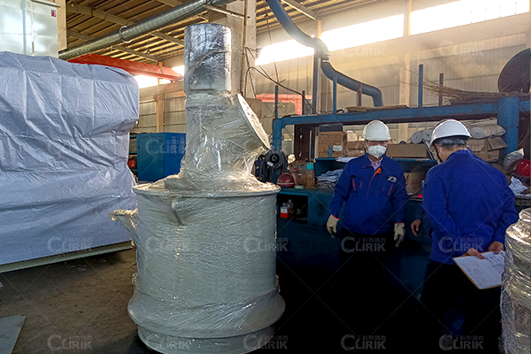 埃塞俄比亚大理石超细立磨机客户发货现场|设备细度要求1250目 
